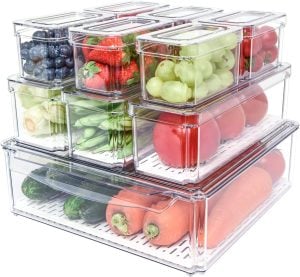stackable fridge drawers for small kitchen storage solutions