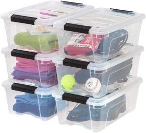 stackable bins for pantry organization and kitchen storage
