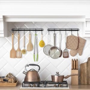 hook strip for measuring cups and kitchen organization tips